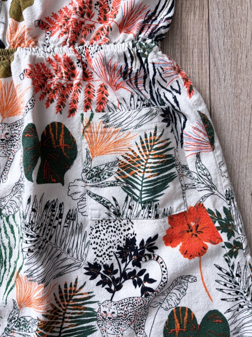 Sophia + Zeke Stitch Fix Kids Safari Jungle Print Sundress Boho Tropical Size 10 - Picture 6 of 15